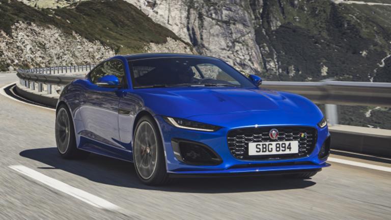 2022 Jaguar F Type Front Right Side in Blue